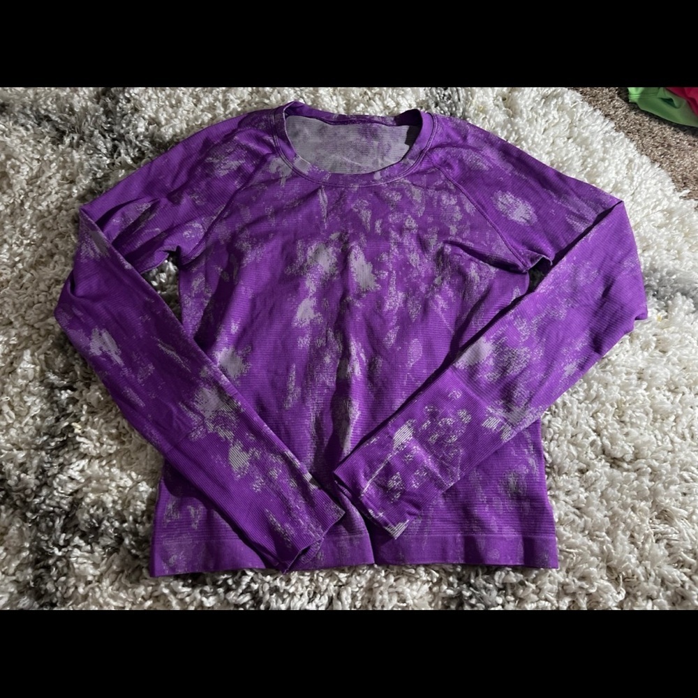 Lululemon Swiftly Tech Long Sleeve Shirt 2.0 *Race Length Shadow Bloom Moonlit